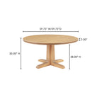 Charles Dining Table Natural - 1630Living