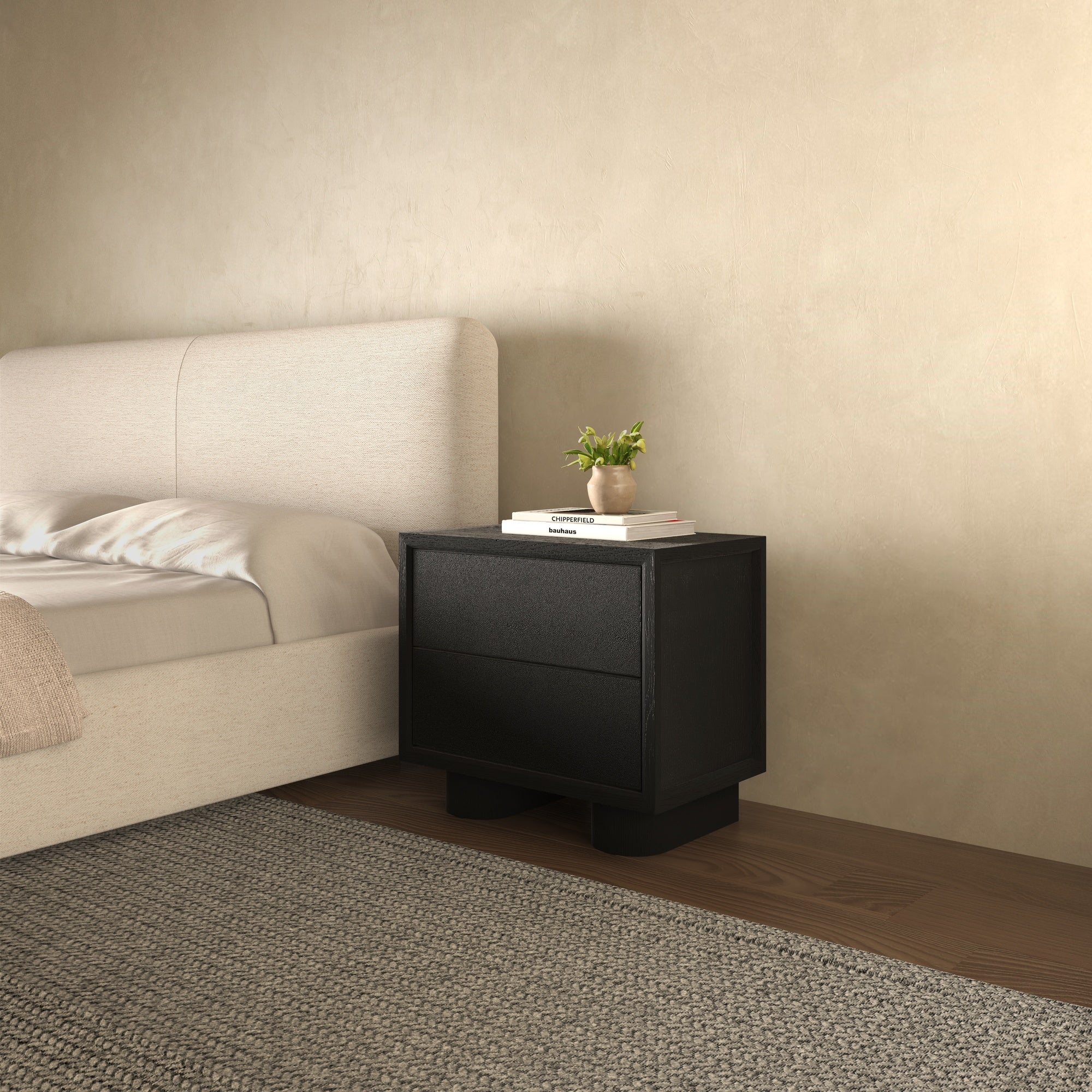 Marcelle Nightstand Black - 1630Living