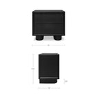 Marcelle Nightstand Black - 1630Living