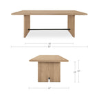 Madison Dining Table Natural - 1630Living