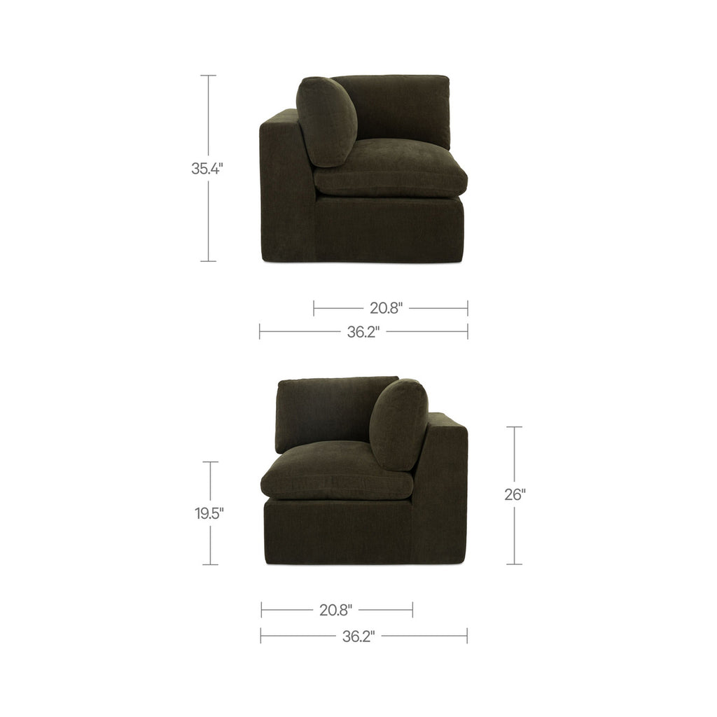 Cates Corner Chair Dark Green - 1630Living