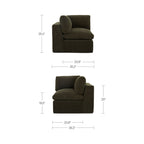Cates Corner Chair Dark Green - 1630Living