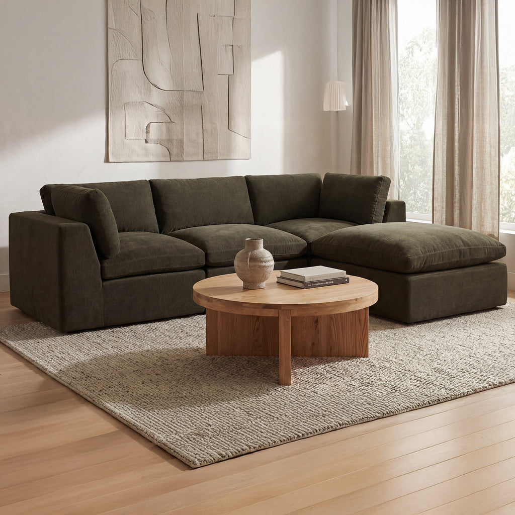 Cates Lounge Modular Sectional Dark Green - 1630Living