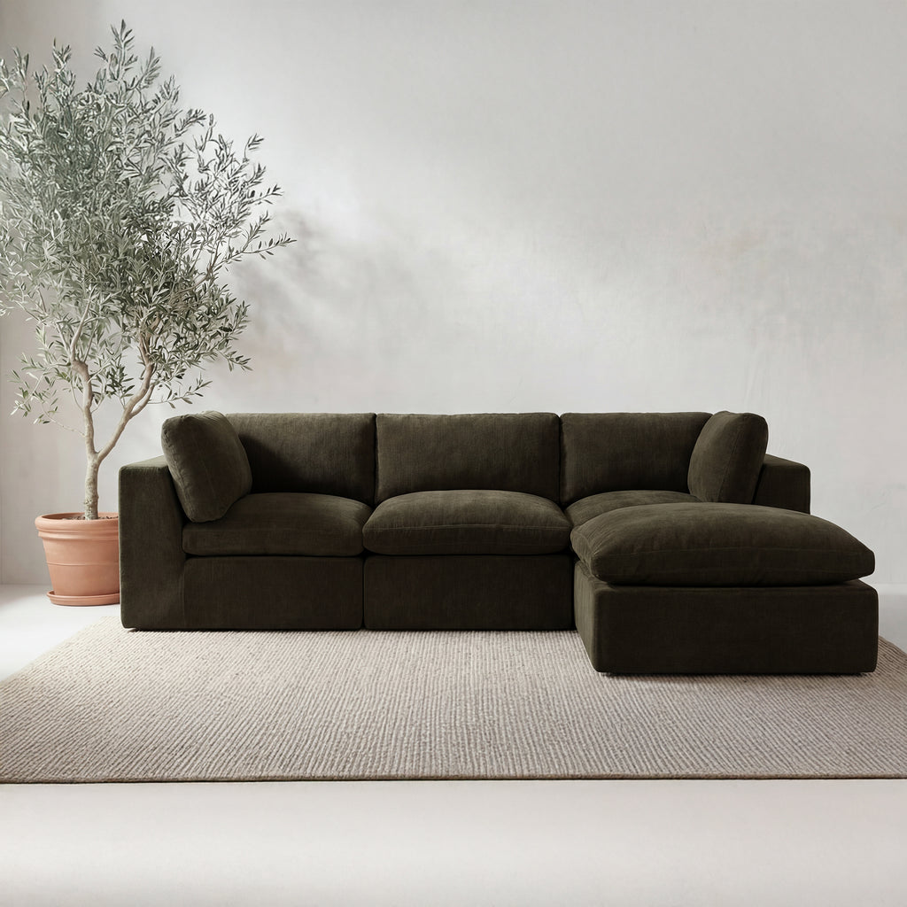 Cates Lounge Modular Sectional Dark Green - 1630Living