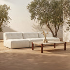 Sunseeker 3 Piece Outdoor Sofa Brown Stripe - 1630Living