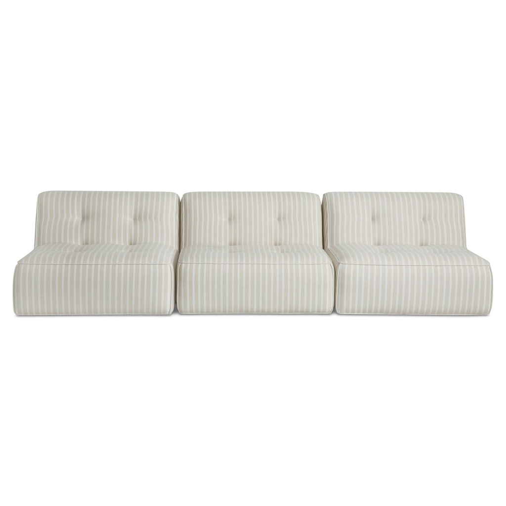 Sunseeker 3 Piece Outdoor Sofa Brown Stripe - 1630Living