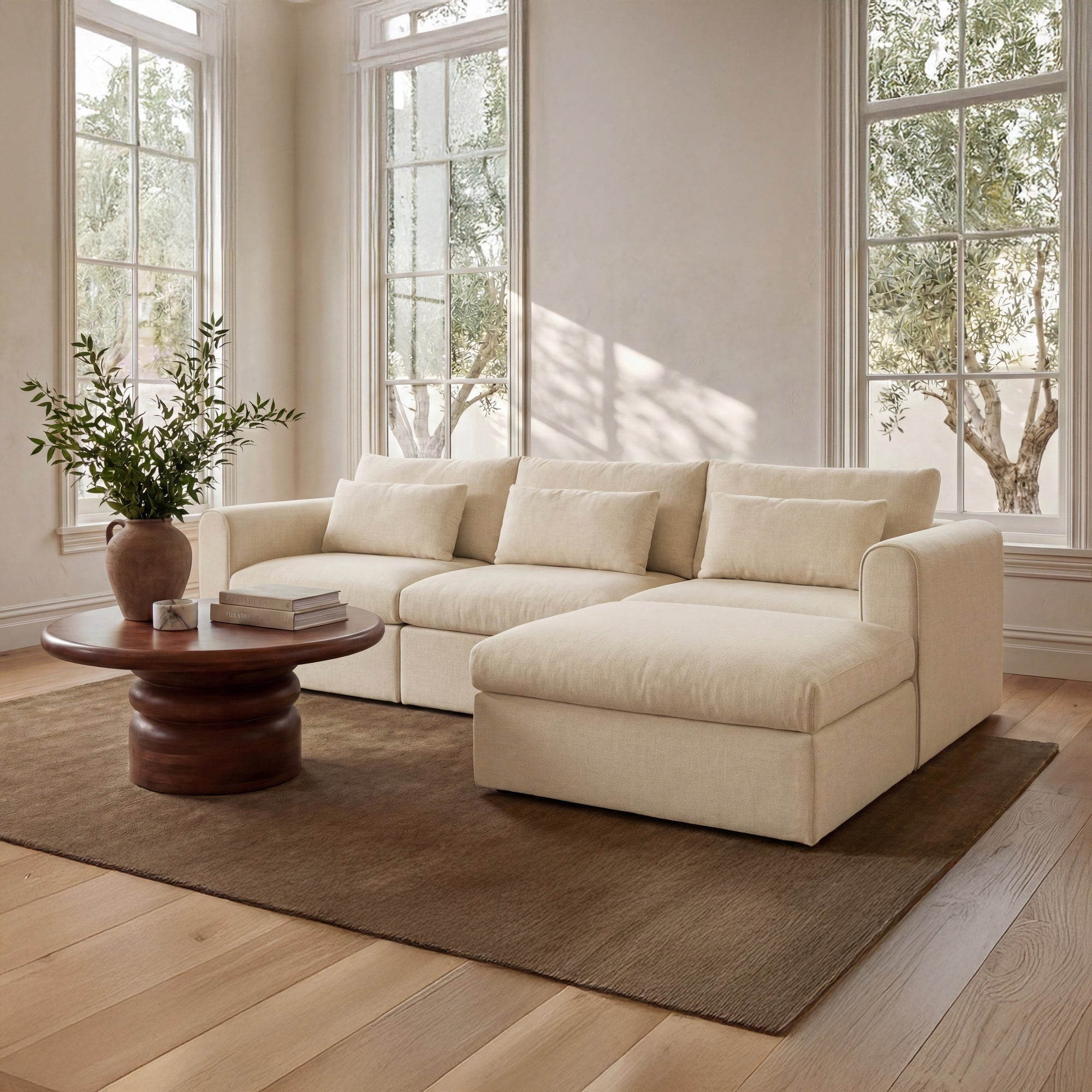 Swift Lounge Modular Sectional Light Beige - 1630Living