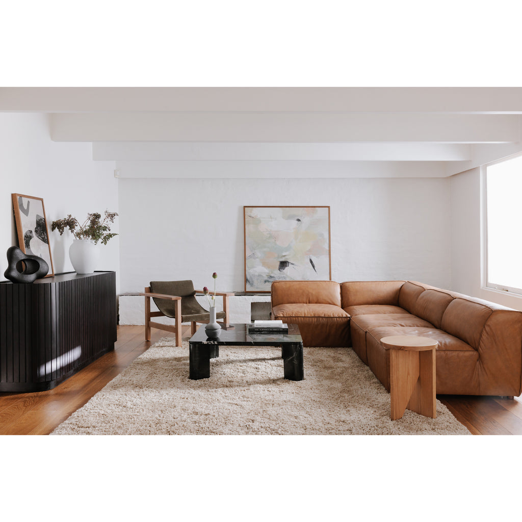 Form Corner Chair Sonoran Tan Leather - 1630Living