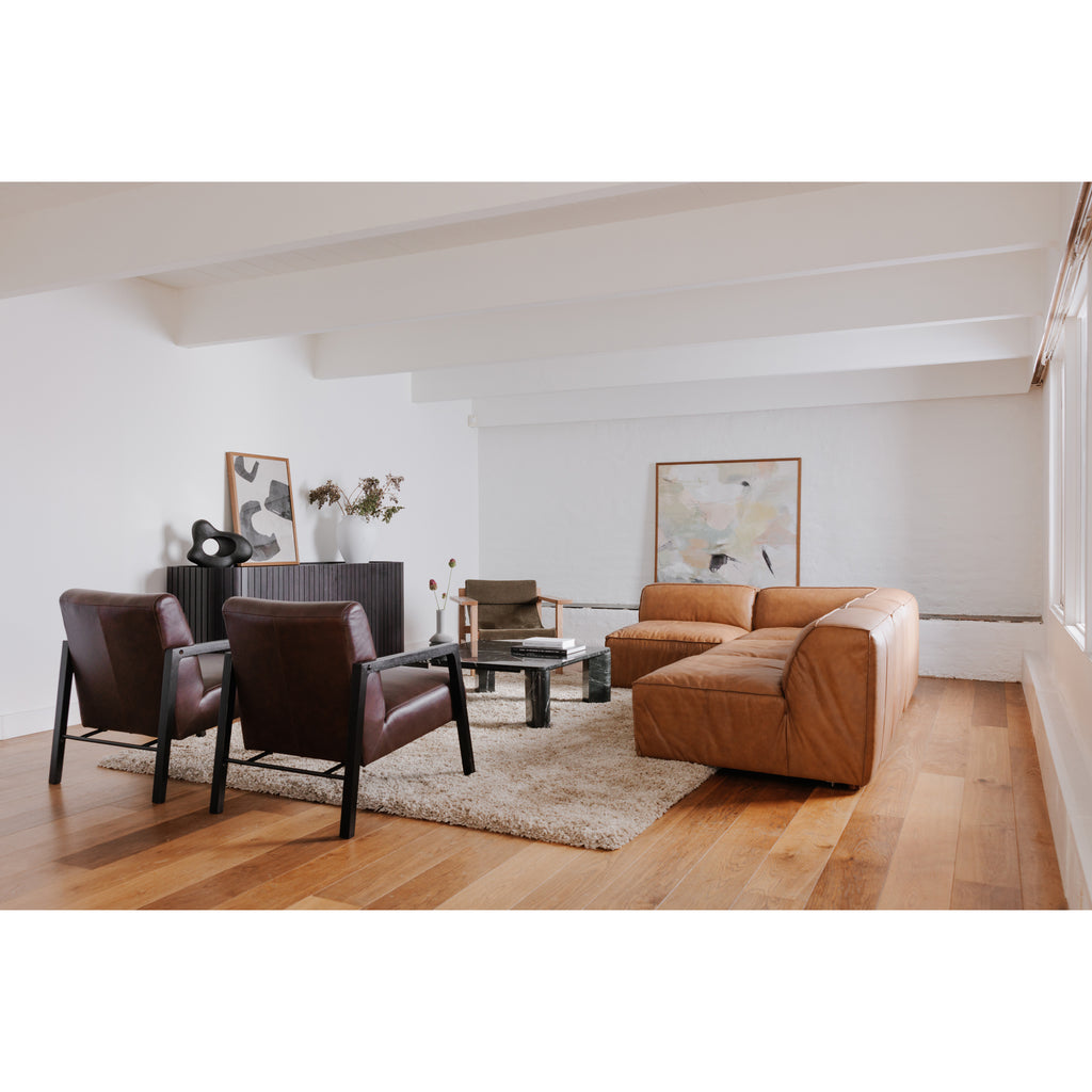 Form Corner Chair Sonoran Tan Leather - 1630Living
