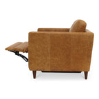 Bridgers Power Recliner Chair Tan Leather - 1630Living