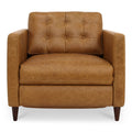 Bridgers Power Recliner Chair Tan Leather - 1630Living
