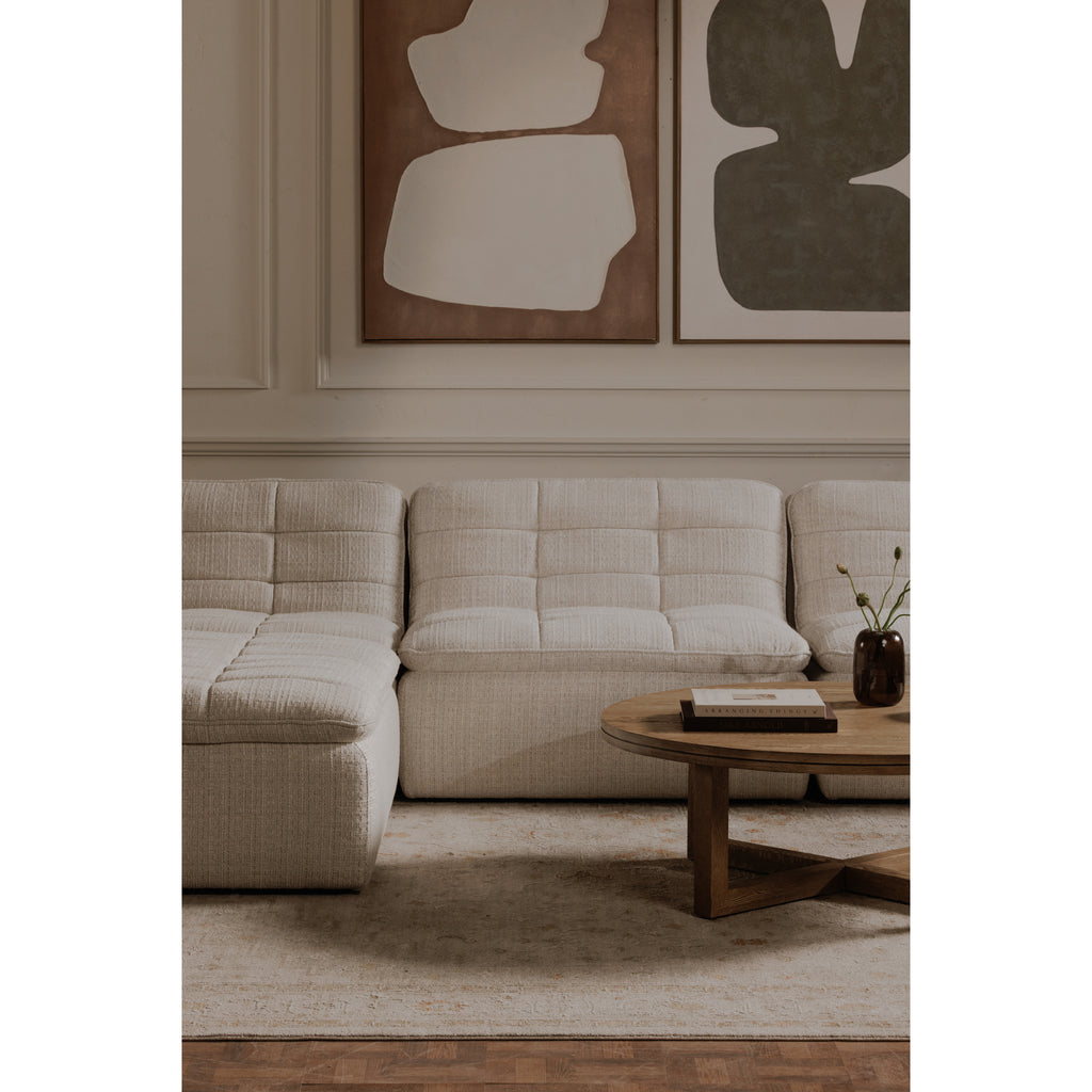 Lino Lounge Modular Sectional Textured Oat - 1630Living