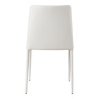 Nora Dining Chair White Vegan Leather - Set Of Two - 1630Living