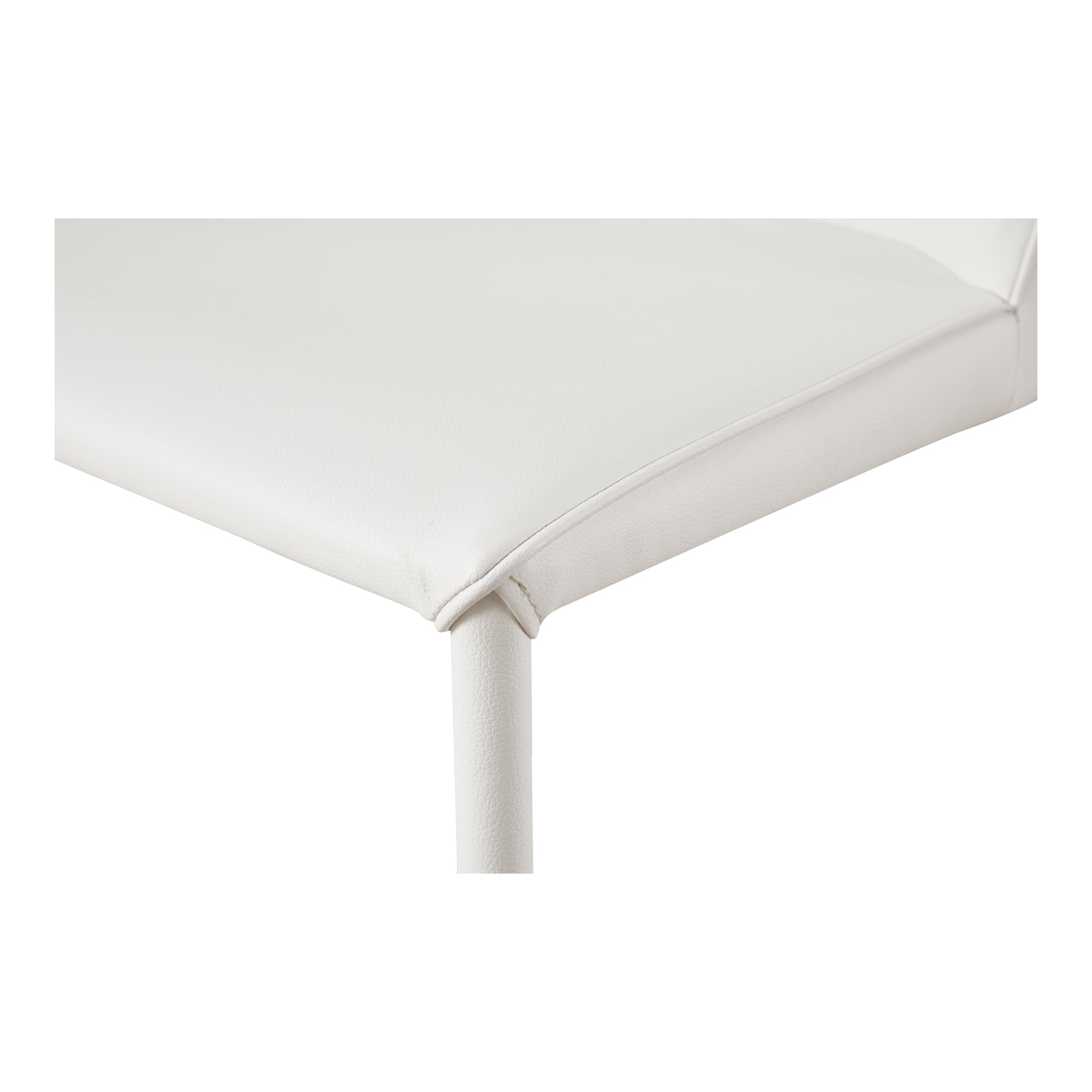 Nora Dining Chair White Vegan Leather - Set Of Two - 1630Living