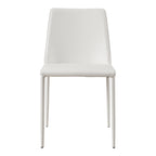Nora Dining Chair White Vegan Leather - Set Of Two - 1630Living