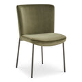 Early Dining Chair Faux Green Mohair - Set Of Two - 1630Living