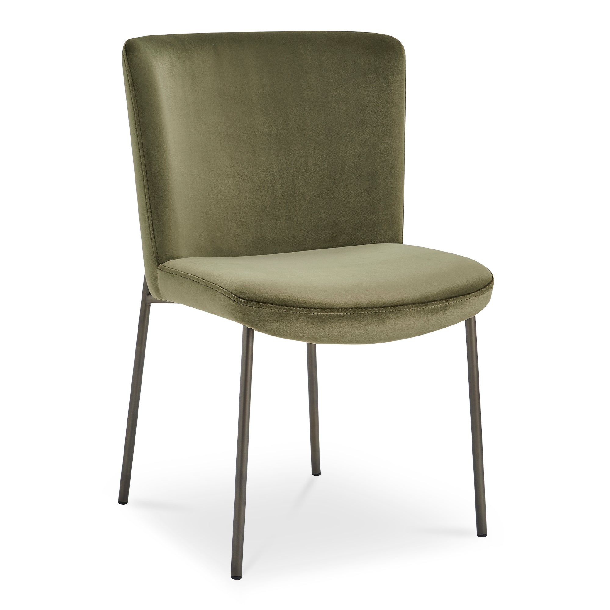 Early Dining Chair Faux Green Mohair - Set Of Two - 1630Living