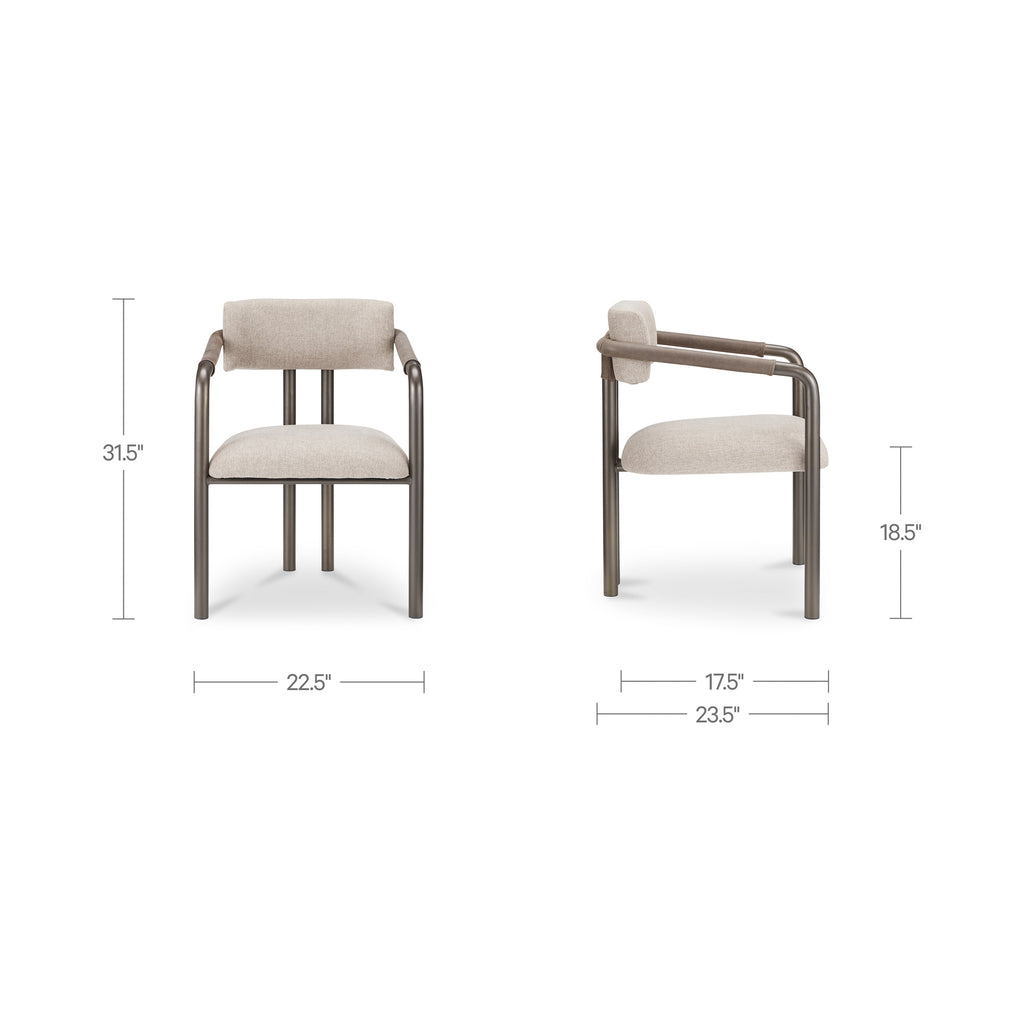 Cassidy Dining Chair Light Brown - 1630Living