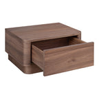 Round Off Small Nightstand Walnut - 1630Living