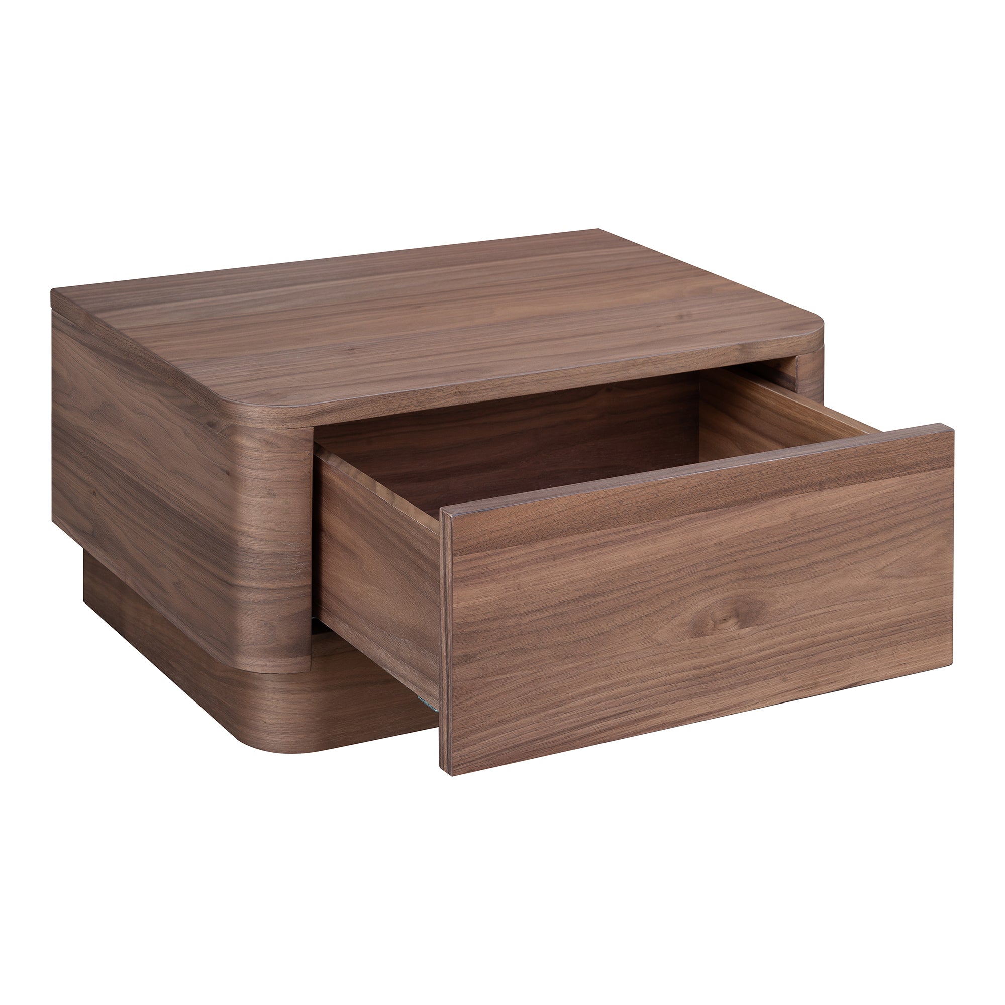 Round Off Small Nightstand Walnut - 1630Living