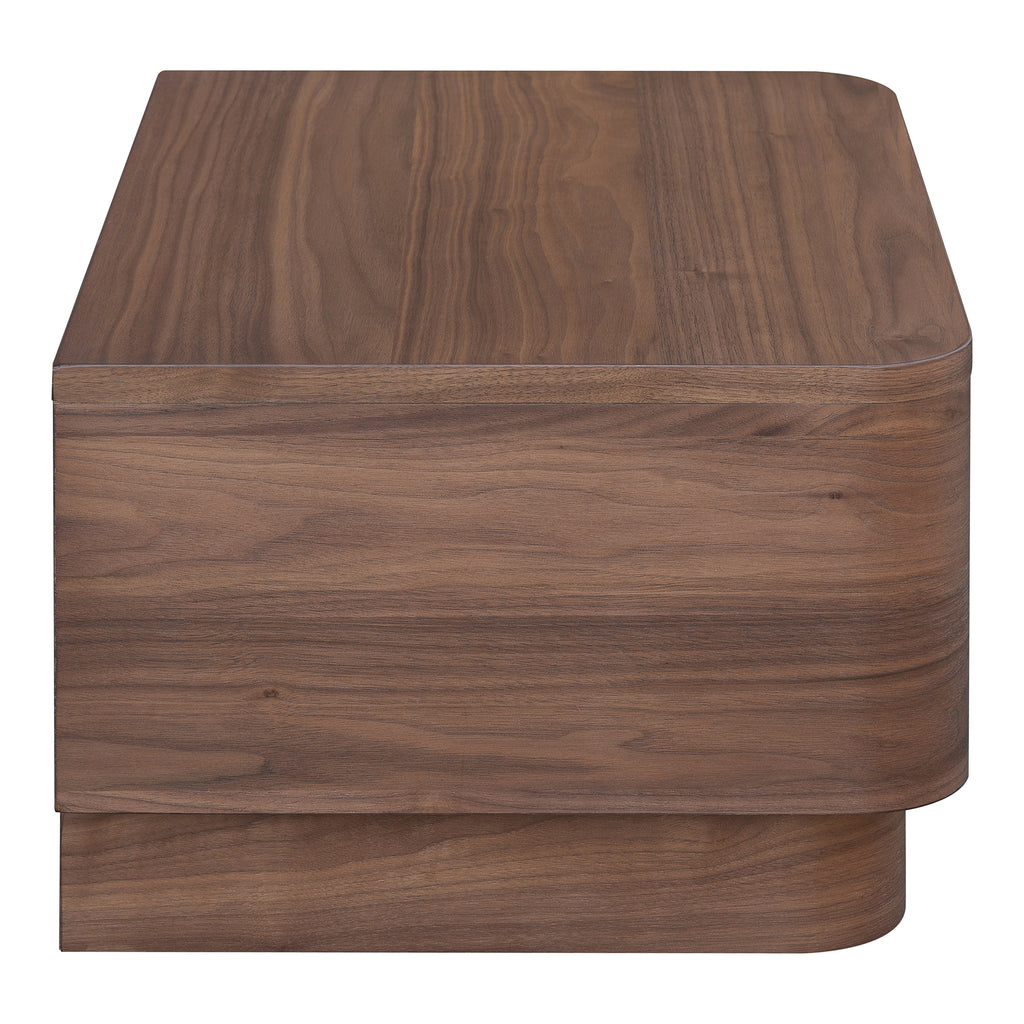 Round Off Small Nightstand Walnut - 1630Living