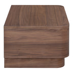 Round Off Small Nightstand Walnut - 1630Living