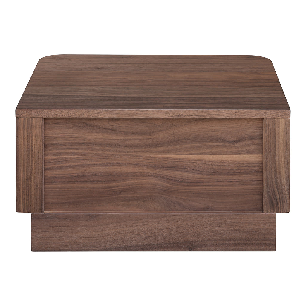 Round Off Small Nightstand Walnut - 1630Living