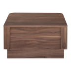 Round Off Small Nightstand Walnut - 1630Living