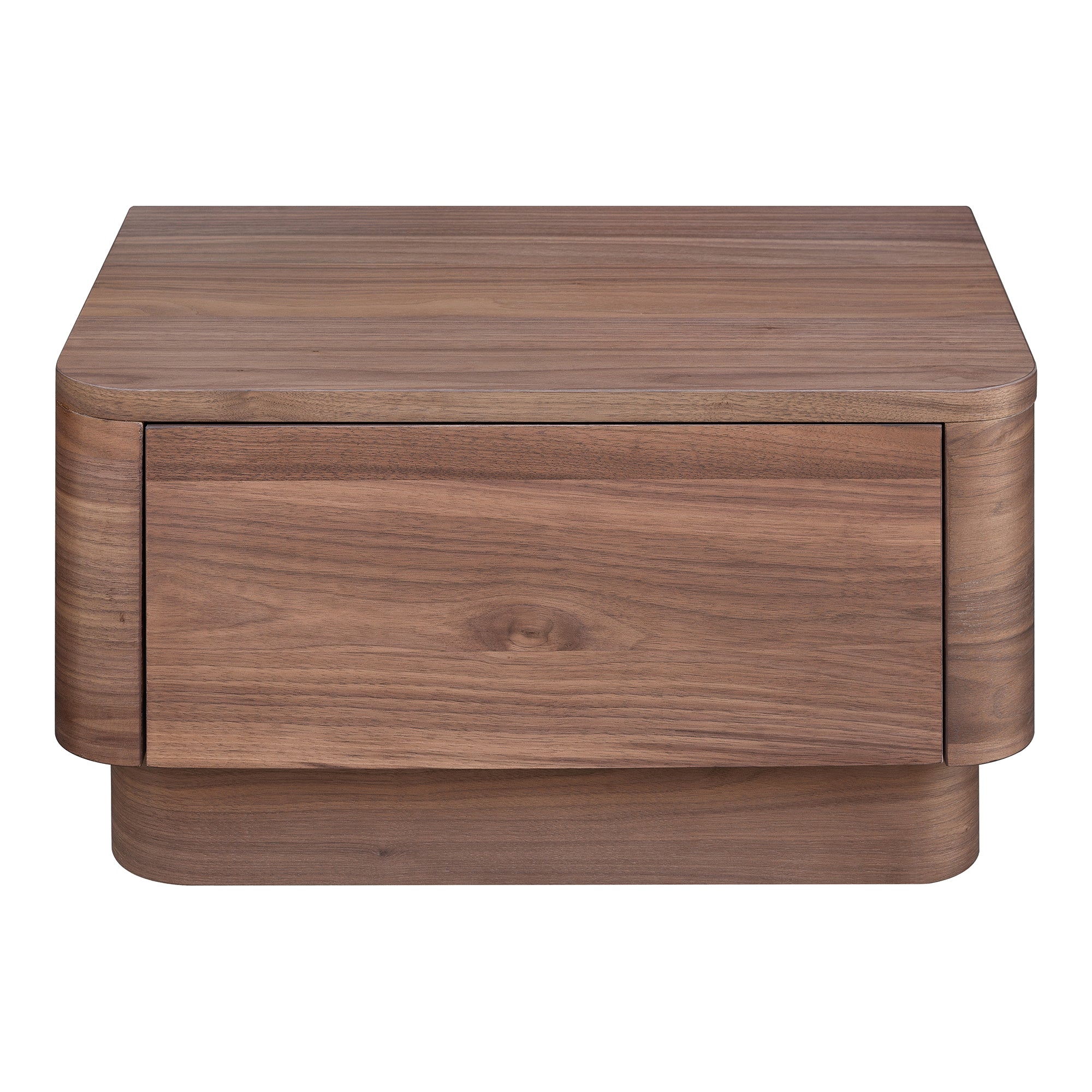 Round Off Small Nightstand Walnut - 1630Living