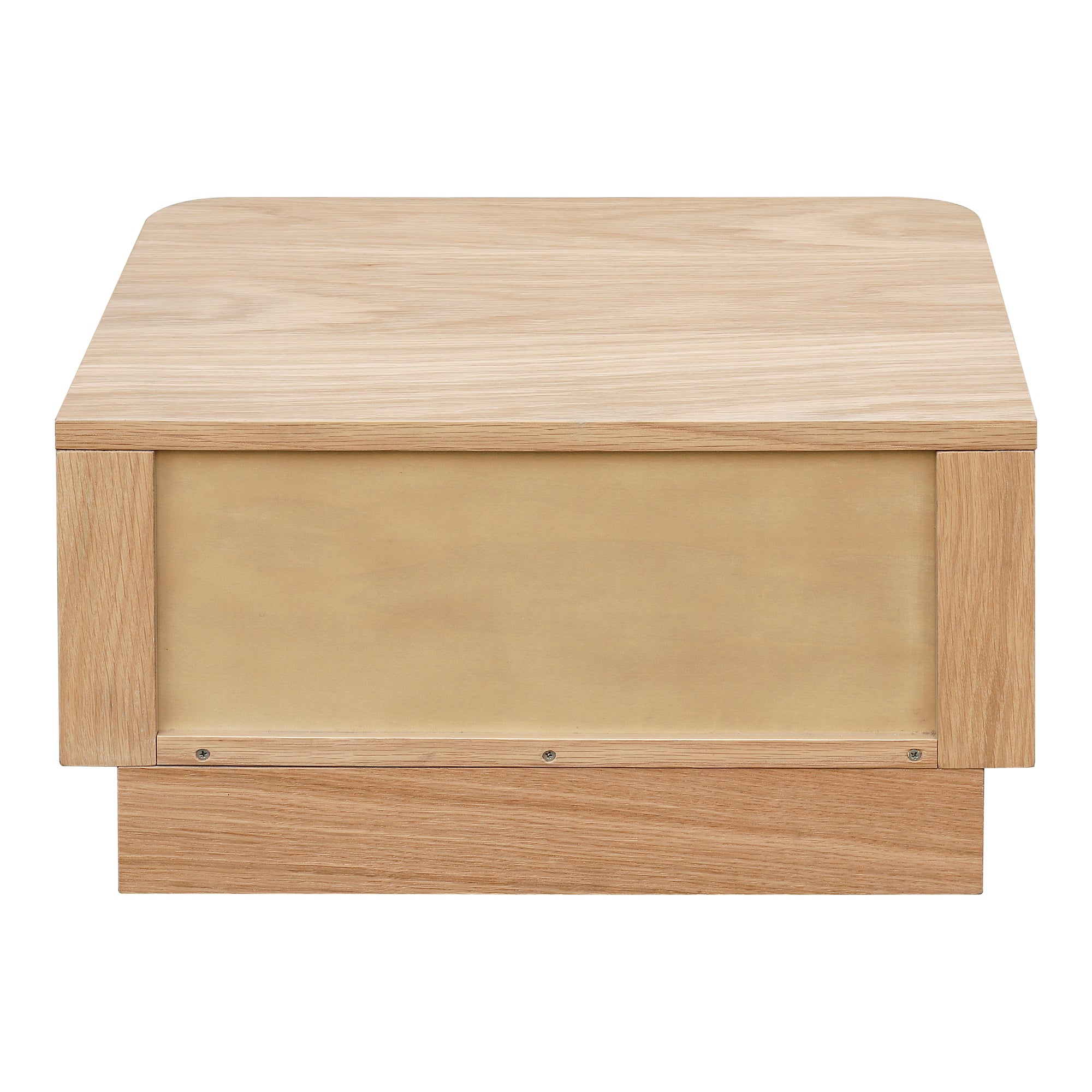 Round Off Small Nightstand Light Oak Brown - 1630Living