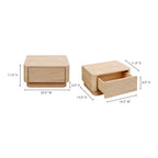 Round Off Small Nightstand Light Oak Brown - 1630Living