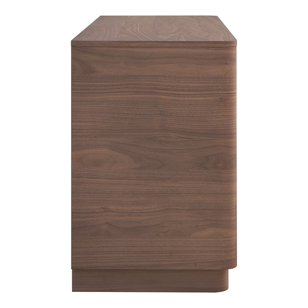 Round Off Dresser Walnut Brown - 1630Living