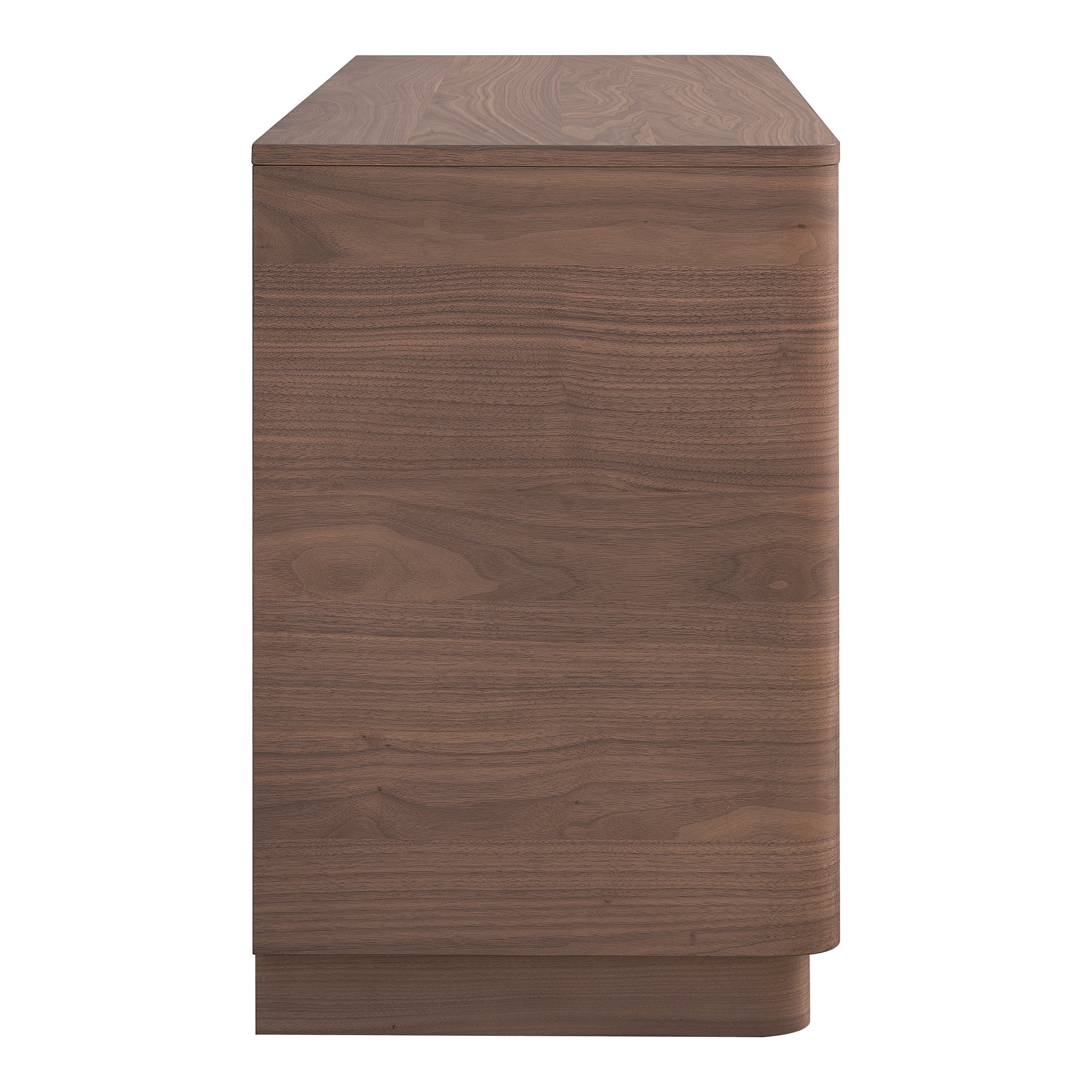 Round Off Dresser Walnut Brown - 1630Living