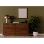 Round Off Dresser Walnut Brown - 1630Living