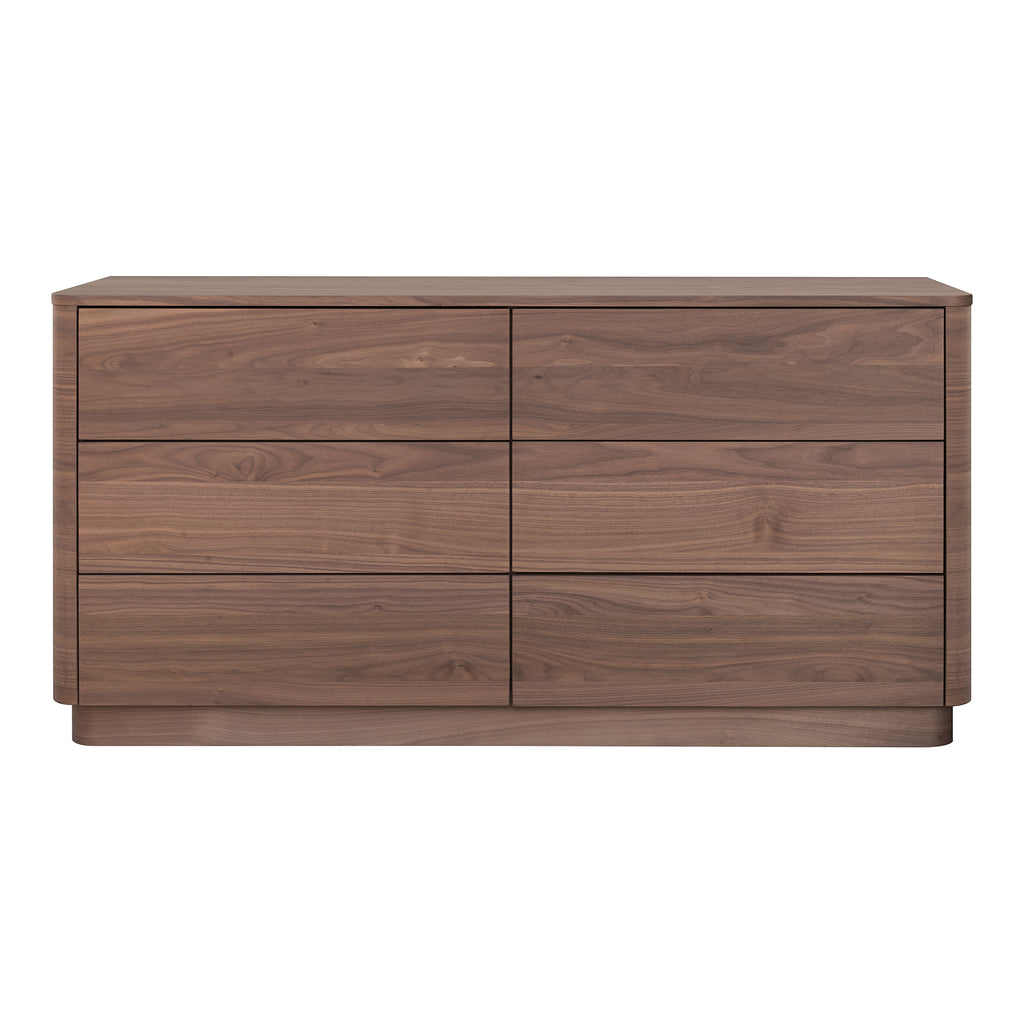 Round Off Dresser Walnut Brown - 1630Living