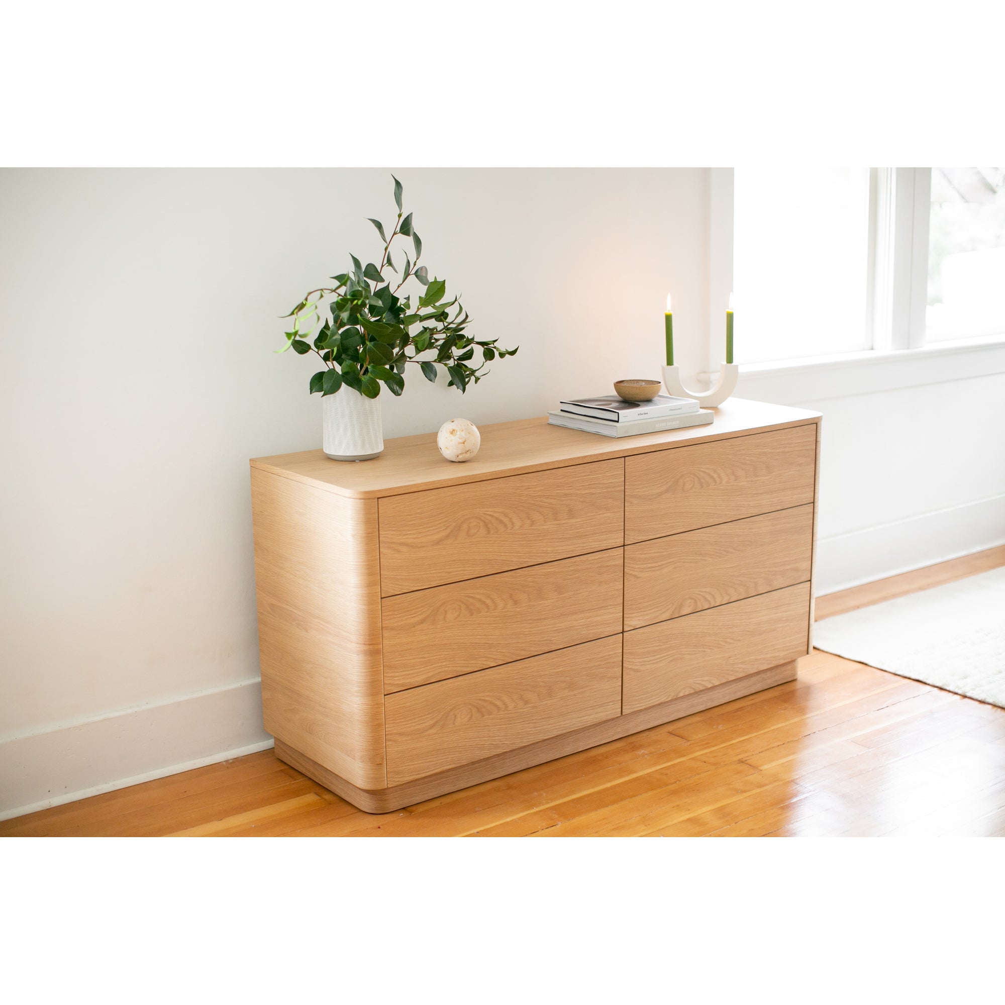 Round Off Dresser Light Oak Brown - 1630Living