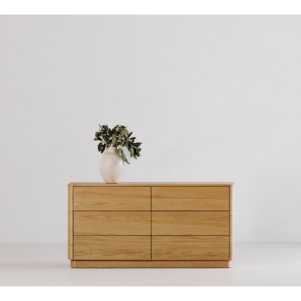 Round Off Dresser Light Oak Brown - 1630Living
