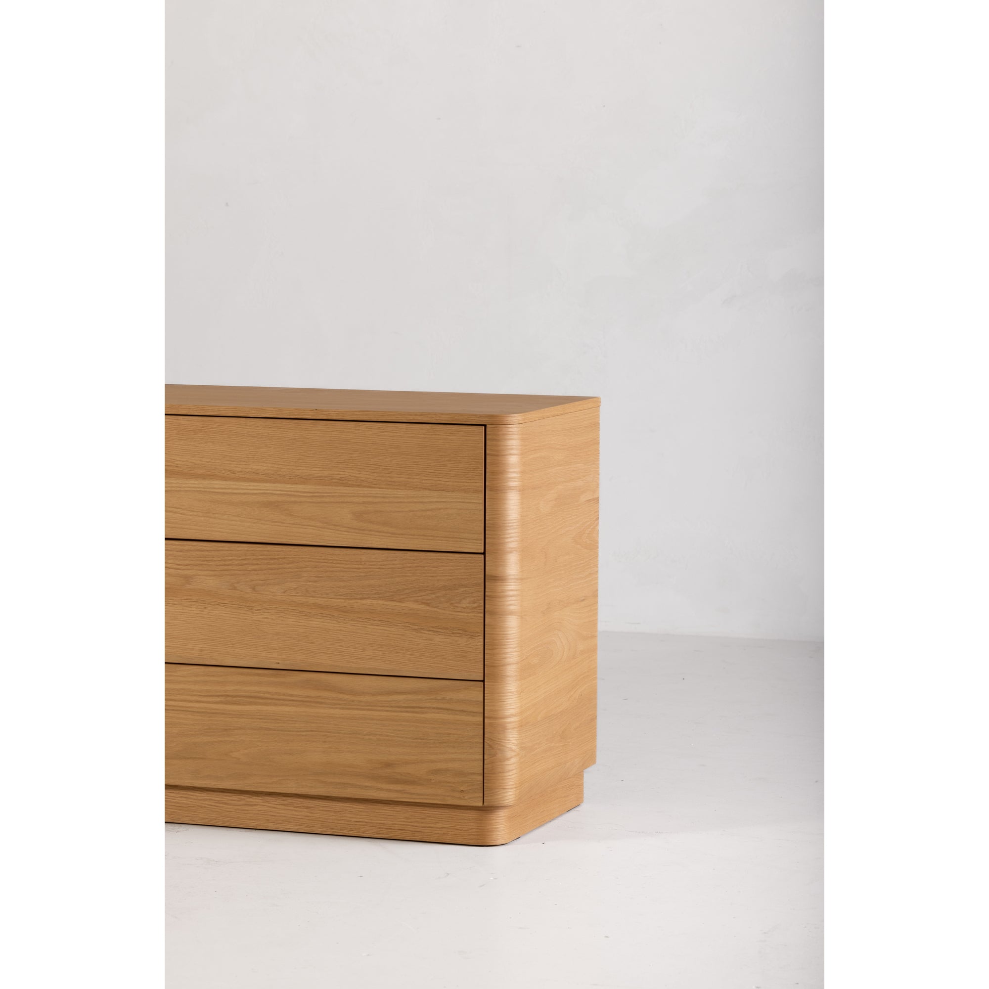 Round Off Dresser Light Oak Brown - 1630Living