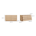 Round Off Dresser Light Oak Brown - 1630Living