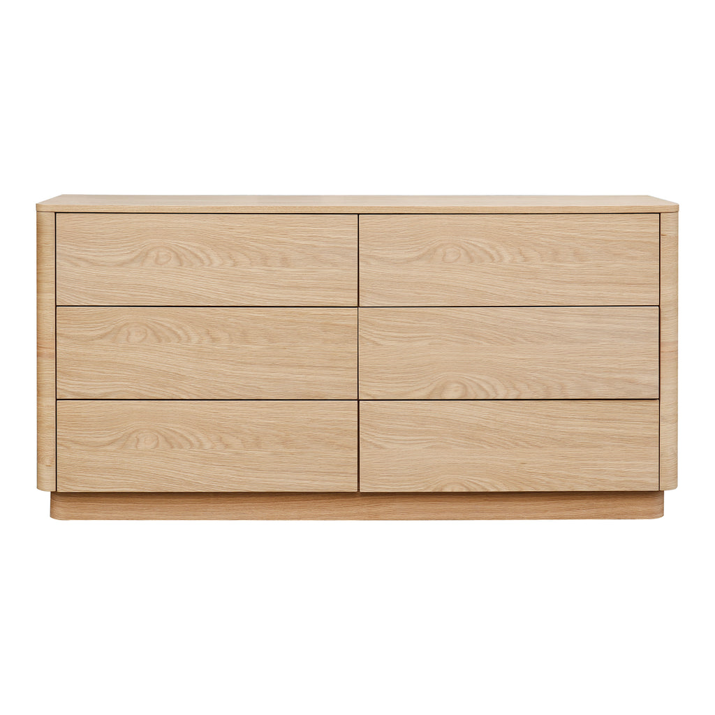 Round Off Dresser Light Oak Brown - 1630Living