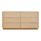 Round Off Dresser Light Oak Brown - 1630Living