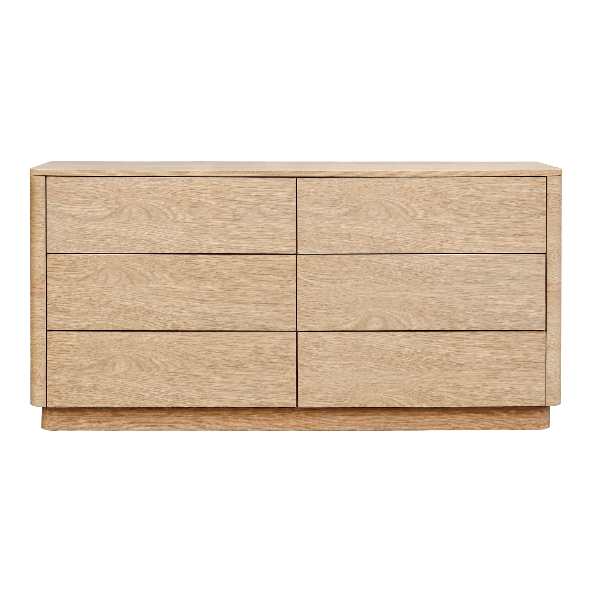 Round Off Dresser Light Oak Brown - 1630Living