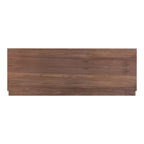 Round Off Queen Bed Walnut Brown - 1630Living