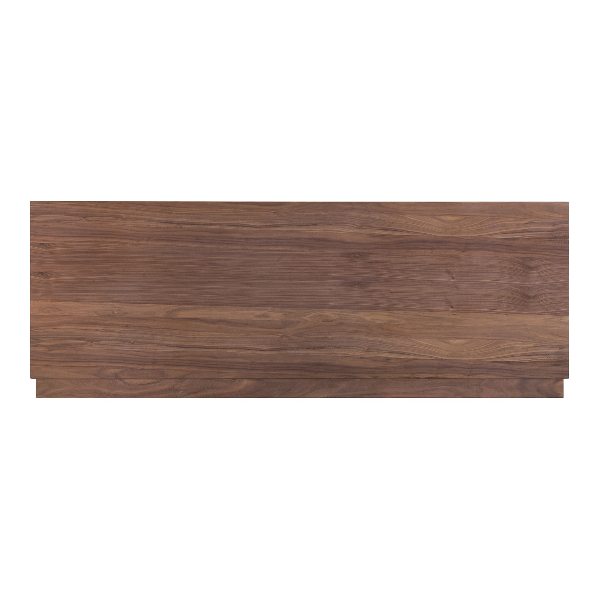 Round Off Queen Bed Walnut Brown - 1630Living
