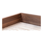Round Off King Bed Walnut Brown - 1630Living