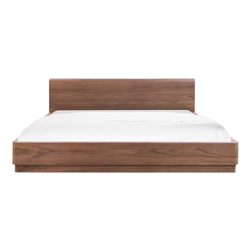 Round Off King Bed Walnut Brown - 1630Living