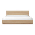 Round Off King Bed Light Oak Brown - 1630Living