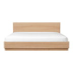 Round Off King Bed Light Oak Brown - 1630Living