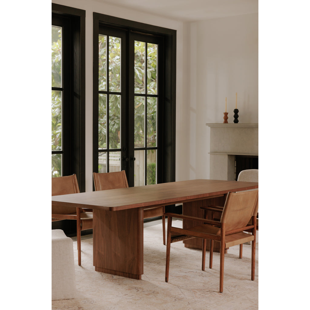 Round Off Small Dining Table Walnut Brown - 1630Living