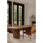 Round Off Small Dining Table Walnut Brown - 1630Living